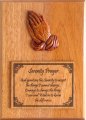 Plaque: Praying Hands [Serenity Prayer] - Shalom